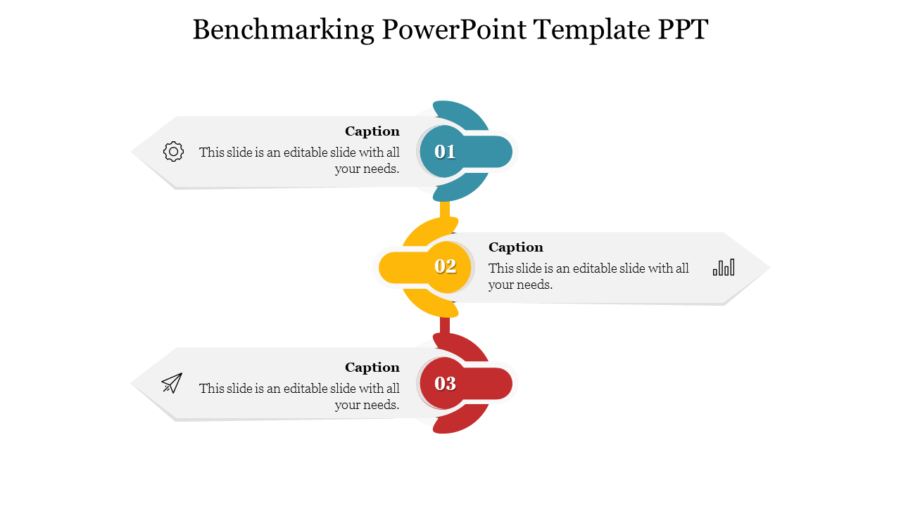 Creative Benchmarking PowerPoint Template PPT Slide